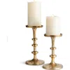 Napa Home & Garden Abacus Petite Candle Stands In Gold