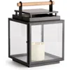 Napa Home & Garden Adwin Outdoor Lantern Candle Holder Large In Black