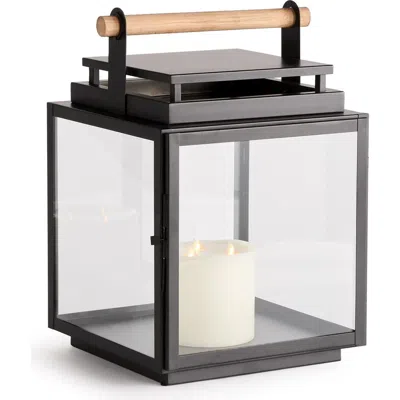 Napa Home & Garden Adwin Outdoor Lantern Candle Holder Large In Black
