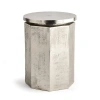 Napa Home & Garden Ameer Accent Stool Chair In Silver