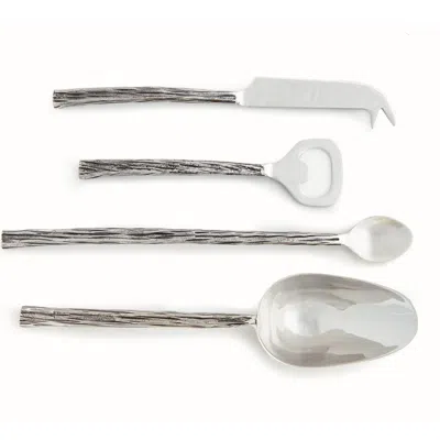 Napa Home & Garden Arwell Cocktail Accessories Set Of 4 In Silver
