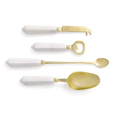 Napa Home & Garden Asteria Cocktail Accessories St/4 In Gold