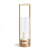 Napa Home & Garden Atrio Hurricane Candle Holder Large In Gold