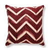 Napa Home & Garden Ava Square Throw Pillow In Burgundy