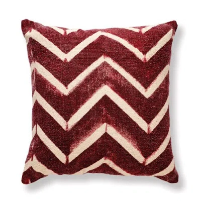 Napa Home & Garden Ava Square Throw Pillow In Burgundy