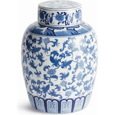 Napa Home & Garden Barclay Butera Dynasty Blossom Lidded Jar In Blue