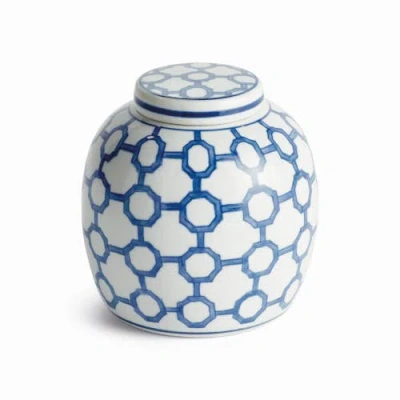 Napa Home & Garden Bb Dynasty Link Lidded Jar In Blue