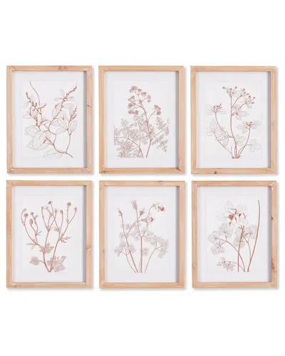 Napa Home & Garden Botanicals In Blush Prints Set