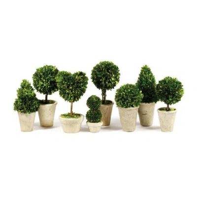 NAPA HOME & GARDEN NAPA HOME & GARDEN BOXWOOD TOPIARIES FAUX (FAKE) SET OF 8