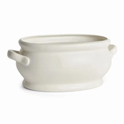 Napa Home & Garden Bradford Oval Cachepot In White