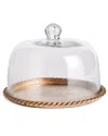 Napa Home & Garden Braiden Tray With Cloche Small In Gold