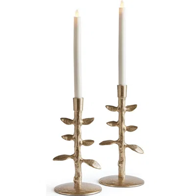 NAPA HOME & GARDEN NAPA HOME & GARDEN BRIER TAPER CANDLE HOLDERS SET OF 2
