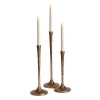 Napa Home & Garden Burke Taper Holders Set Of 3 In Brown