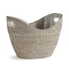 Napa Home & Garden Burma Rattan Beverage Tub Serving Basket In Gray
