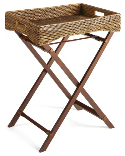 Napa Home & Garden Burma Rattan Butler Tray Table Brown