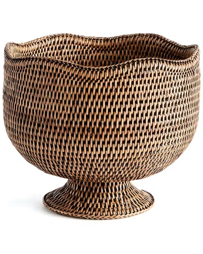 NAPA HOME & GARDEN NAPA HOME & GARDEN BURMA RATTAN FOOTED CACHEPOT