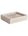 Napa Home & Garden Burma Rattan Lidded Letter Box In White