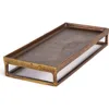 Napa Home & Garden Cabot Raised Rectangular Tray In Brown