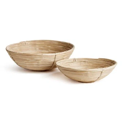 NAPA HOME & GARDEN NAPA HOME & GARDEN CANE RATTAN LOW BOWL ST/2