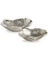 Napa Home & Garden Clarice Decorative Bowls, Set Of 2 In Silver