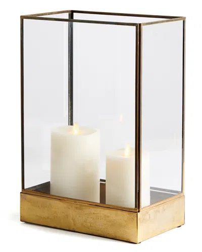 Napa Home & Garden Cottage Hurricane Large In Gold
