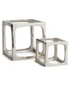 Napa Home & Garden Cubist Sculptures, Set Of 2 In Silver