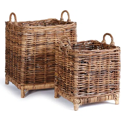 Napa Home & Garden Dalian Baskets, Set Of 2 In Brown