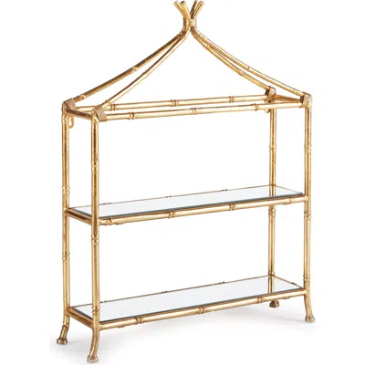 Napa Home & Garden Daphne 2-tier Curio Shelf In Gold
