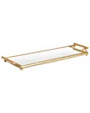 Napa Home & Garden Daphne Narrow Mirrored Tray With Handles Gold