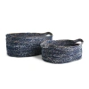 Napa Home & Garden Denim Oval Baskets Set Of 2 In Blue