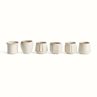 Napa Home & Garden Dezie Mini Pots Set Of 6 In White