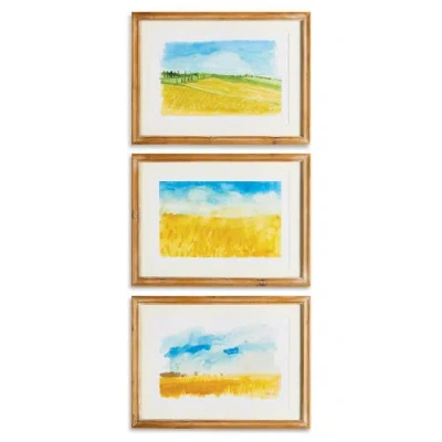 Napa Home & Garden European Landscape Prints Set Of 3 In Multi