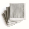 Napa Home & Garden Fernbrook Cocktail Napkins Set Of 4 In Gray
