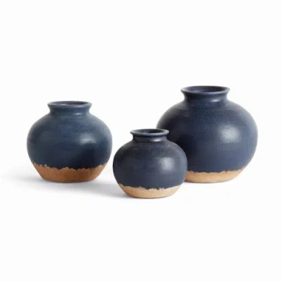 Napa Home & Garden Gavin Bud Vases, Set Of 3 In Blue