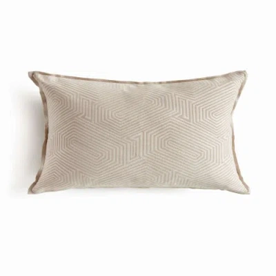 Napa Home & Garden Geo Lumbar Indoor-outdoor Pillow In Neutral