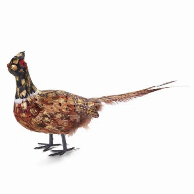 Napa Home & Garden Golden Standing Pheasant 27.5" L In Brown