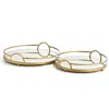 Napa Home & Garden Set Of 2 Hudson Mirrored Trays