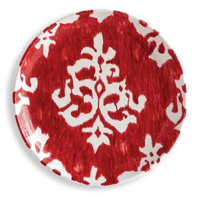 Napa Home & Garden Ikat Plate 14" In Red