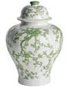 Napa Home & Garden Imperial Empress Lidded Ginger Jar In Green