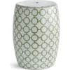 Napa Home & Garden Imperial Link Accent Stool Chair In Green