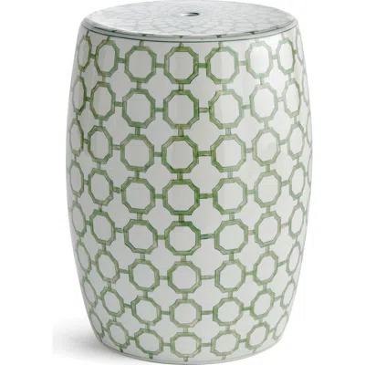 Napa Home & Garden Imperial Link Accent Stool Chair In Green