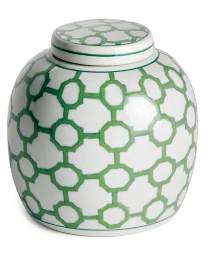 Napa Home & Garden Imperial Link Lidded Jar In Green