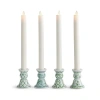 Napa Home & Garden Imperial Mini Taper Candle Holders Set Of 4 In Green