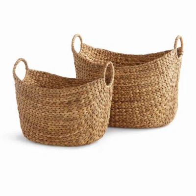 Napa Home & Garden Josette Water Hyacinth Baskets, Natural, Set Of 2 In Brown