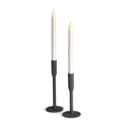 Napa Home & Garden Killian Taper Holders Set Of 2 In Black