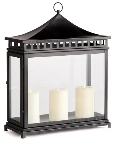 Napa Home & Garden Kito Outdoor Rectangular Lantern In Black