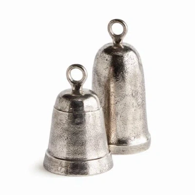 Napa Home & Garden La Taverna Grande Decorative Bells Set Of 2 In Silver