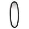 Napa Home & Garden Lamelle Black Framed Full Oval Full Length Wall Mirror In Black