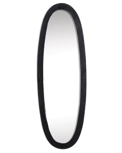 Napa Home & Garden Lamelle Oval Mirror In Black
