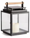 Napa Home & Garden Large Adwin Outdoor Lantern In Black